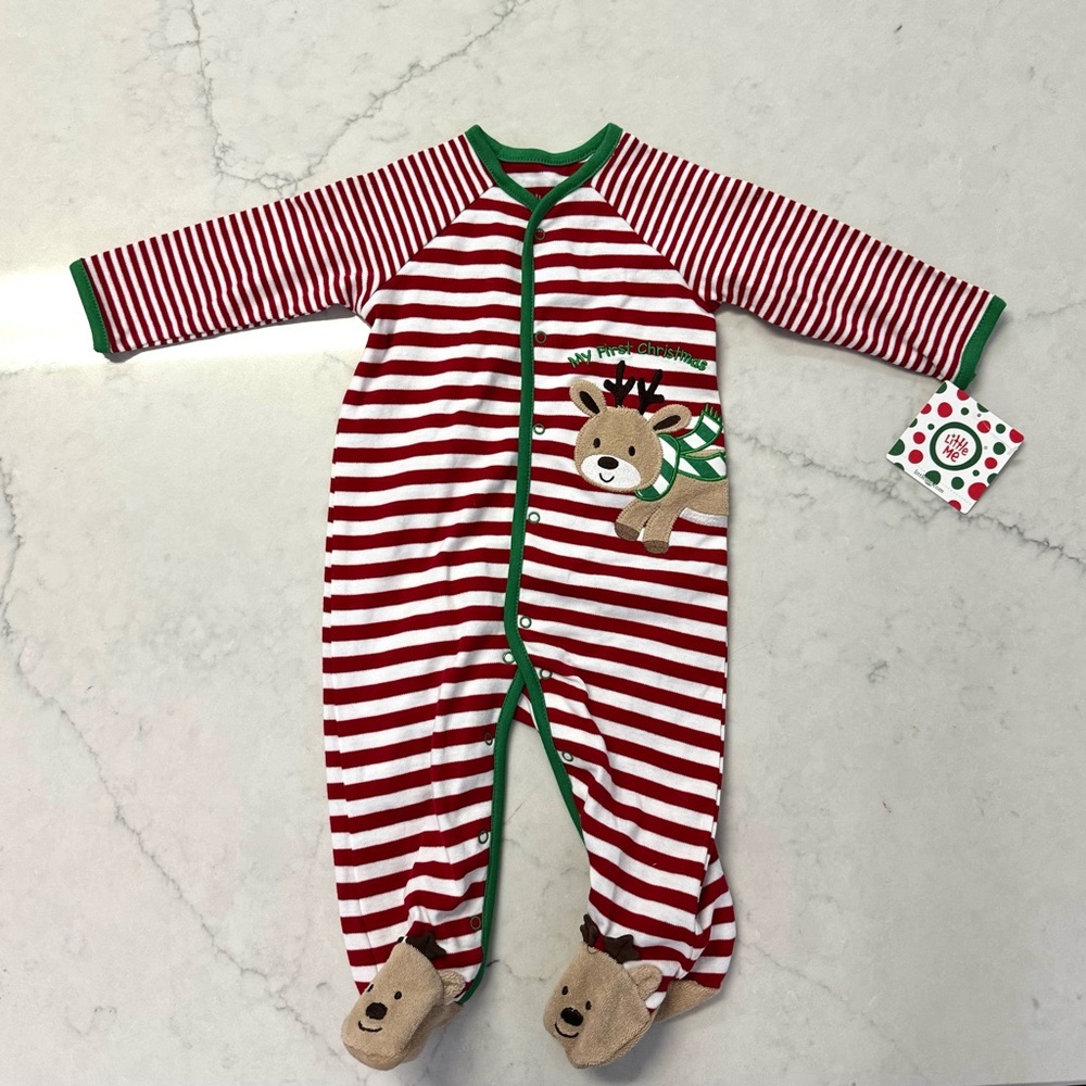 NWT Little Me Baby’s 1st Christmas 9 months
